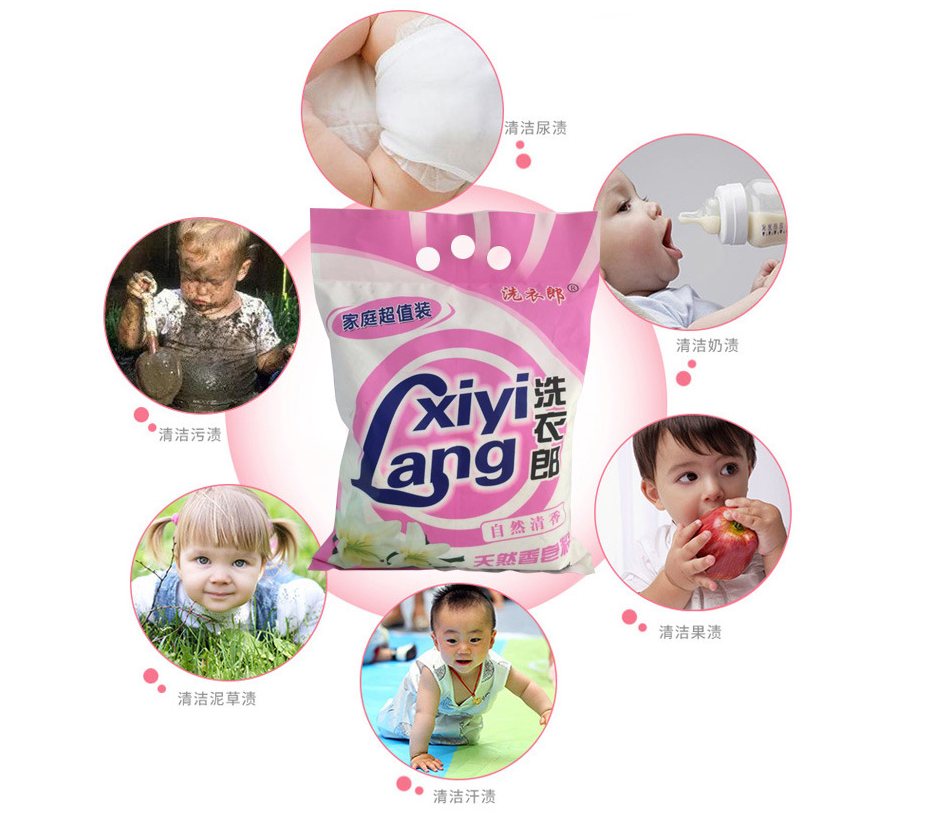 High quality detergent has good detergency